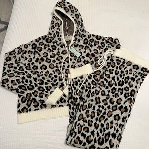 Anthropology Sweater Hoodie and Pants Set